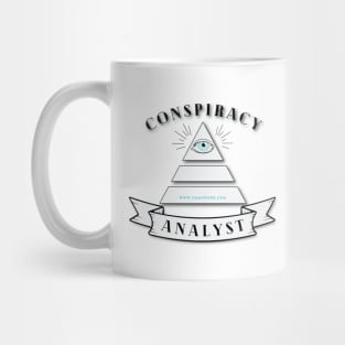 Conspiracy Analyst White Mug Printed on Both Sides Mug